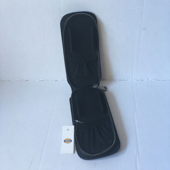 Fossil Black Leather Travel Watchcase - Picture 2 of 3